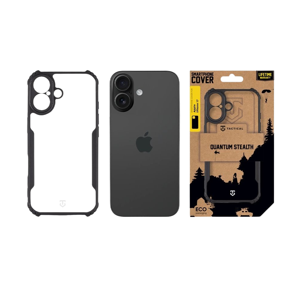 Apple iPhone 17 Tactical Quantum Stealth tok (Fekete)