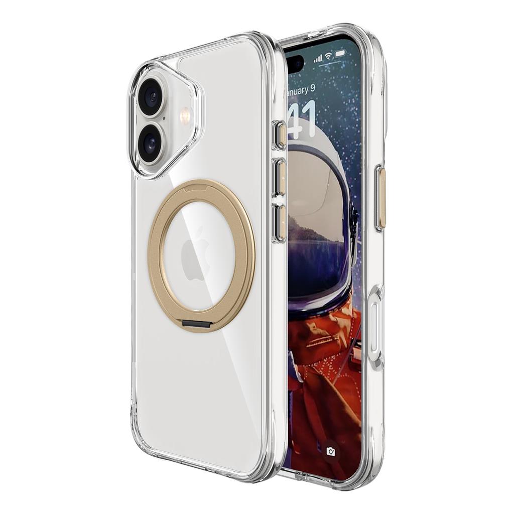 Apple iPhone 17 TOKO Pure MagSafe 360 ring hátlap tok (Arany)