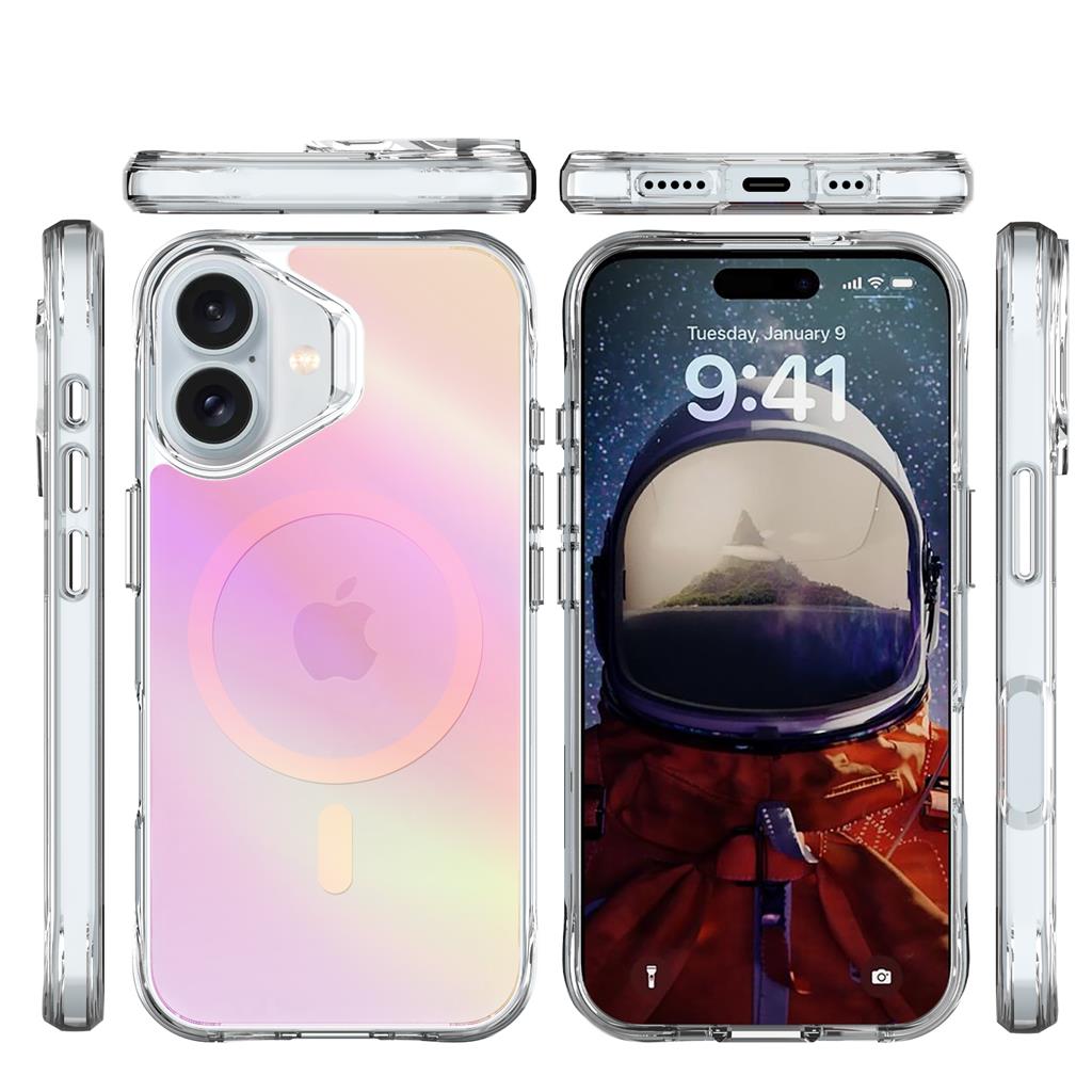 Apple iPhone 17 TOKO Triangle magsafe hátlap tok (Rózsaszín)