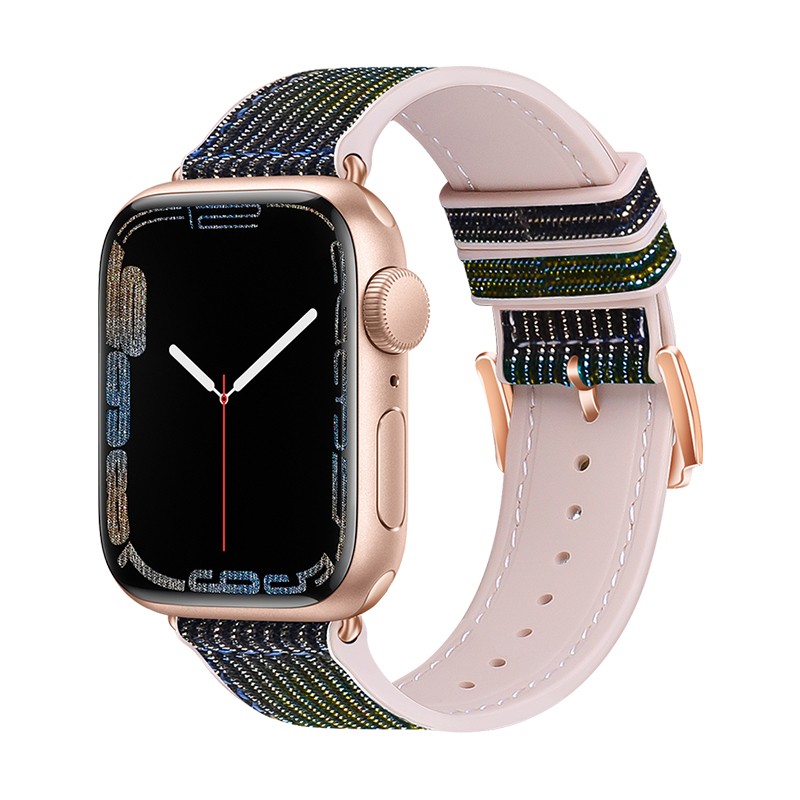 Apple Watch 38mm / Watch 40mm / Watch 41mm HOCO WA11 diamond okosóra szíj fekete