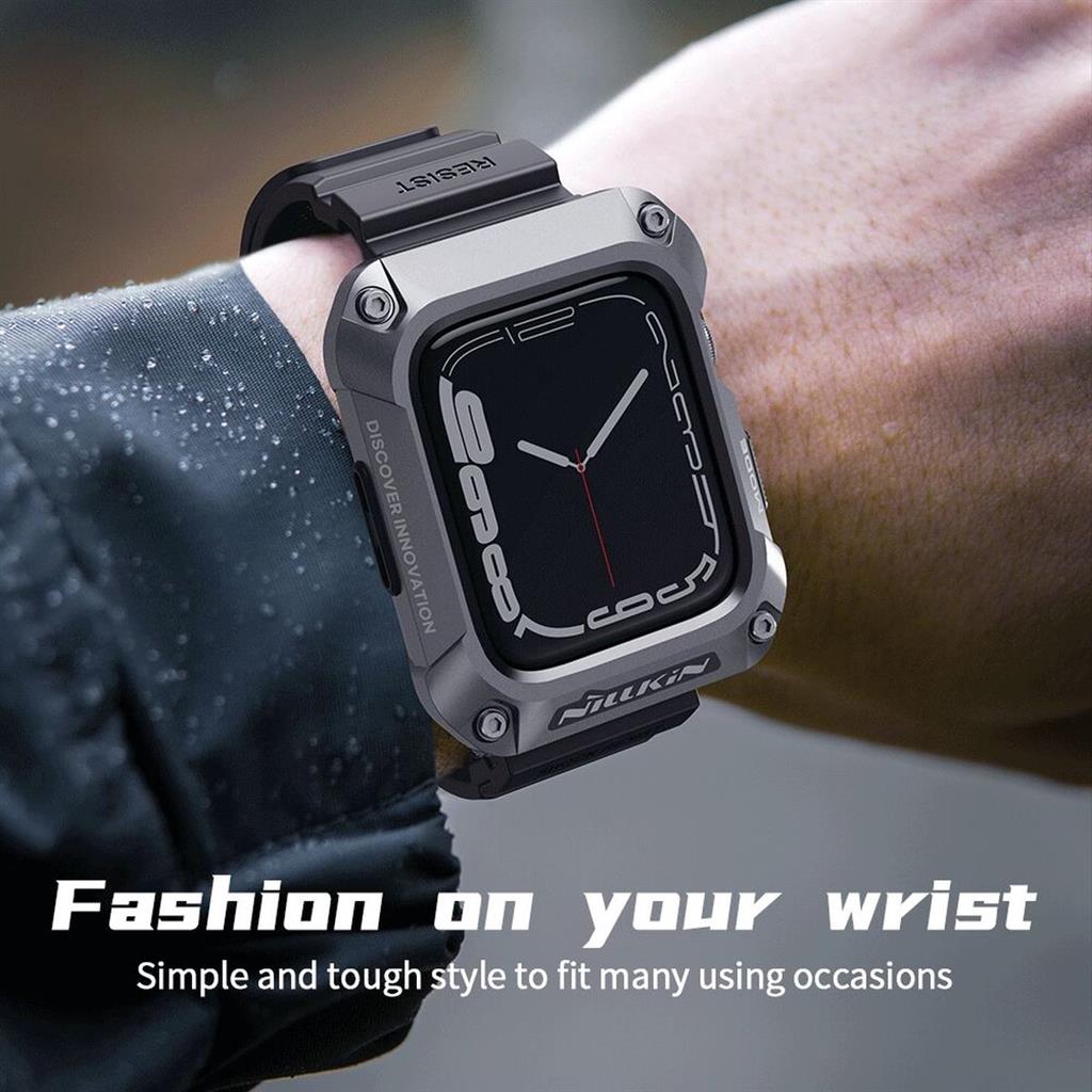 Apple Watch 4 44mm / Watch 5 44mm / Watch 6 44mm / Watch SE 44mm NILLKIN DynaGuard tok (Fekete)