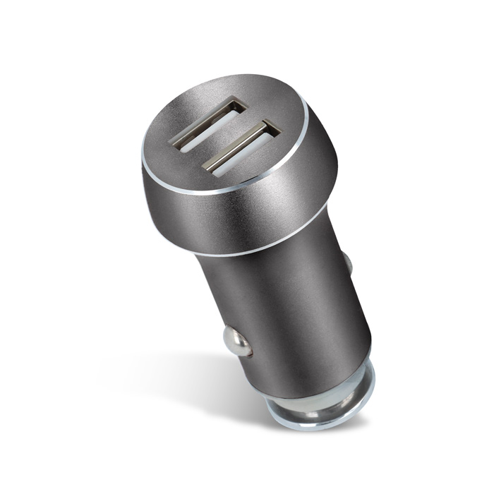 Forever 3.1A autós töltő 2xUSB port, Szürke