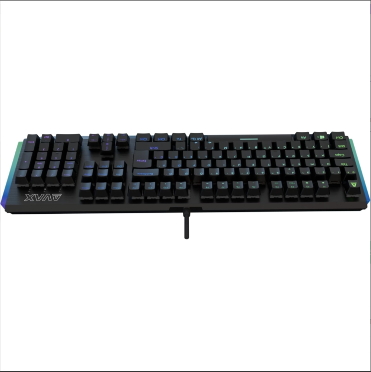 AVAX FS01 Full size mechanikus alumínium billentyűzet (Fekete/Szürke) - Vezetékes, Outemu red kapcsoló