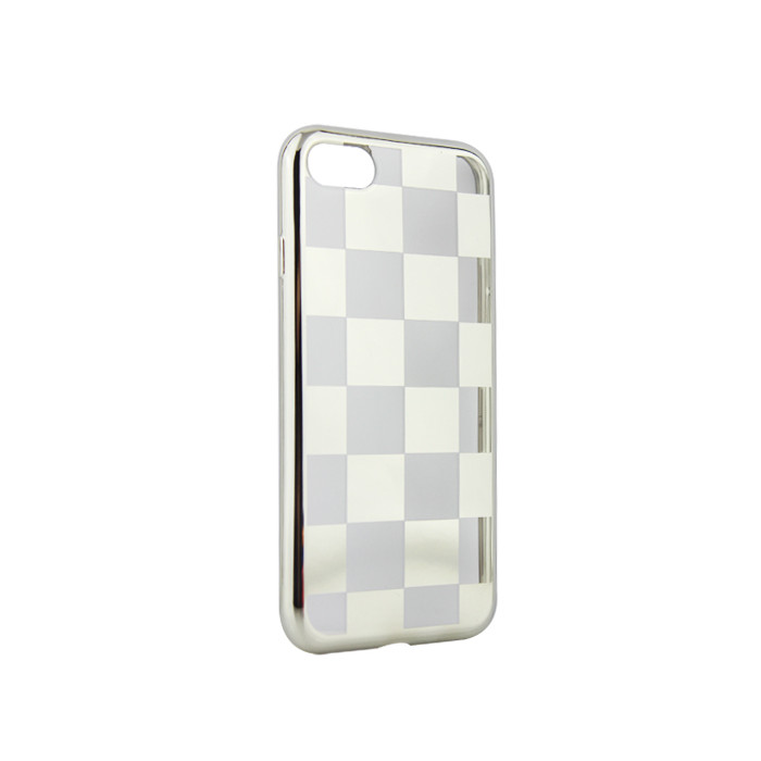Electroplate chess case Apple iPhone 7/ iPhone 8 Plus, Ezüst