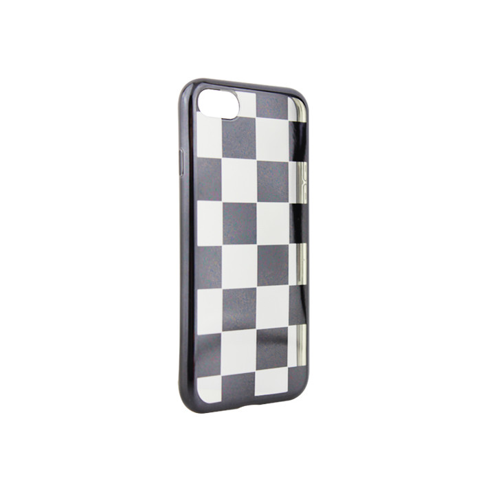 Electroplate chess case Apple iPhone 7/ iPhone 8 Plus, Fekete