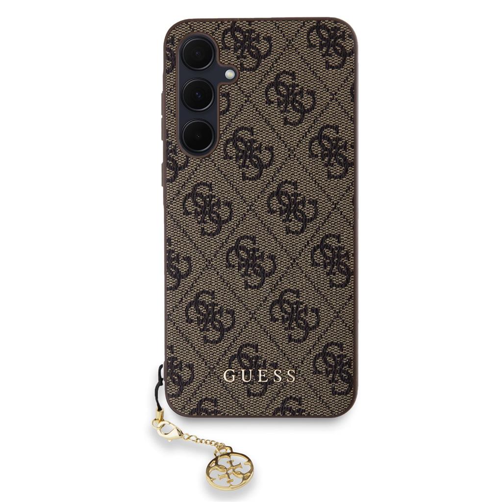 Guess 4G Charm Samsung Galaxy A35 5G hátlap tok (Barna) - GUHCSA35GF4GBR