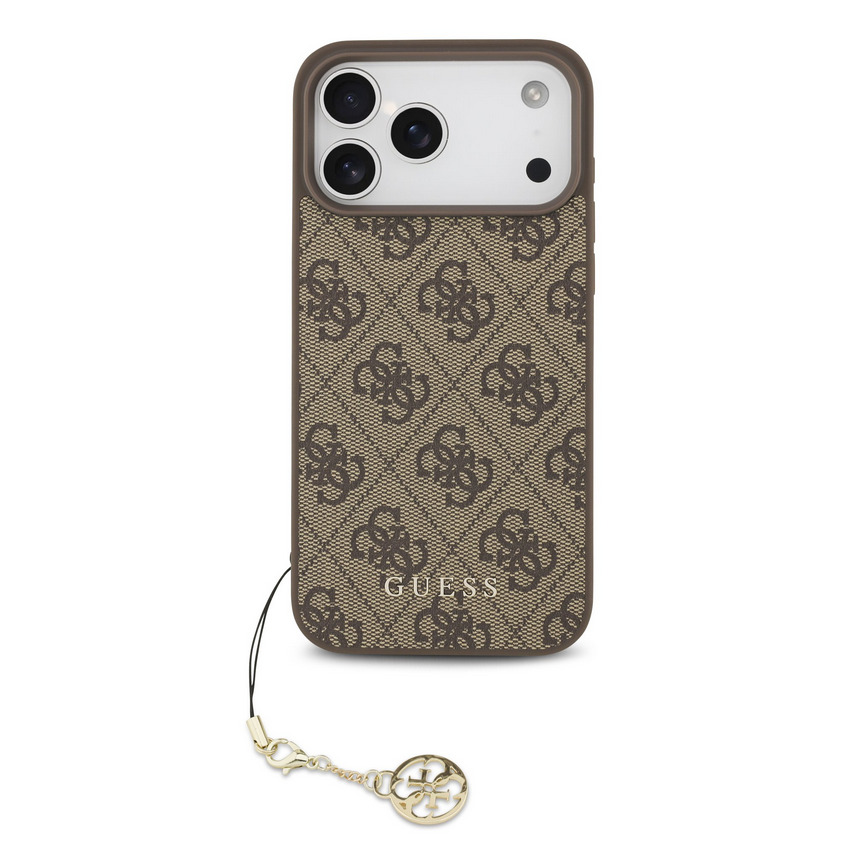 Guess 4G Charm tok iPhone 17 Pro Max (Barna) - GUHMP17XGF4GCW