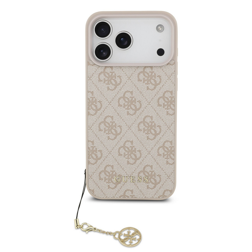 Guess 4G Charm tok iPhone 17 Pro Max (Rózsaszín) - GUHMP17XGF4GCP