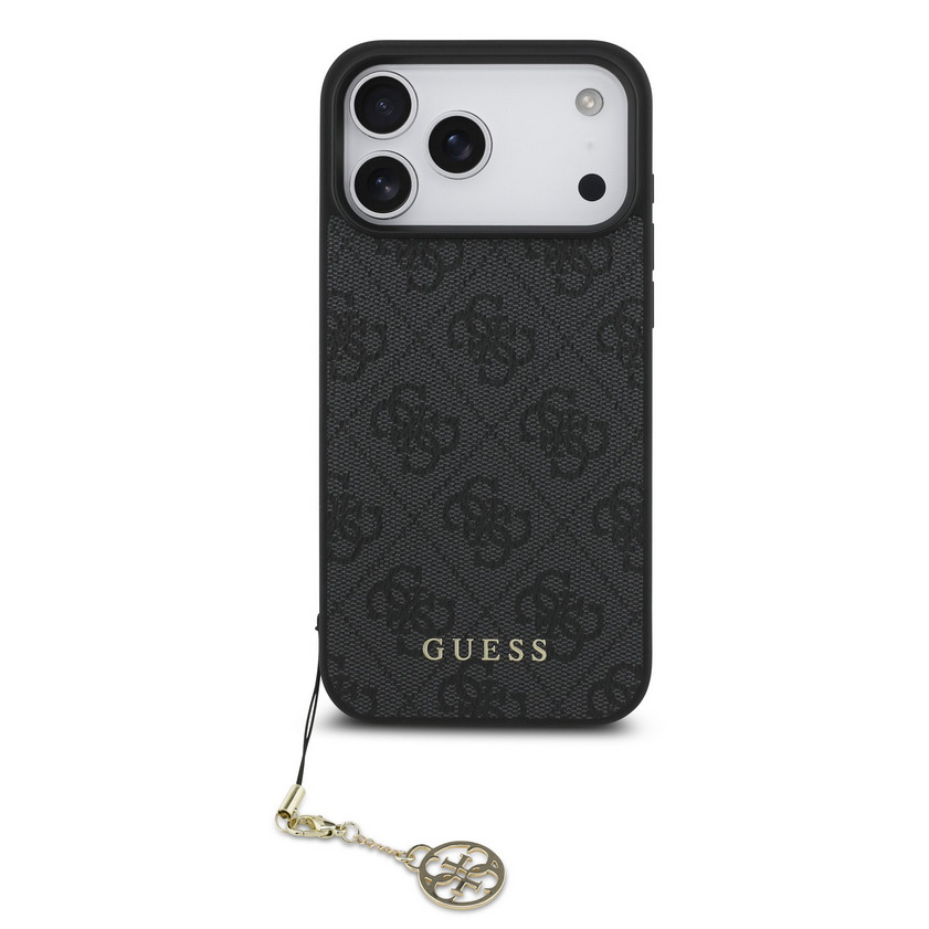 Guess 4G Charm tok iPhone 17 Pro Max (Szürke) - GUHMP17XGF4GCK