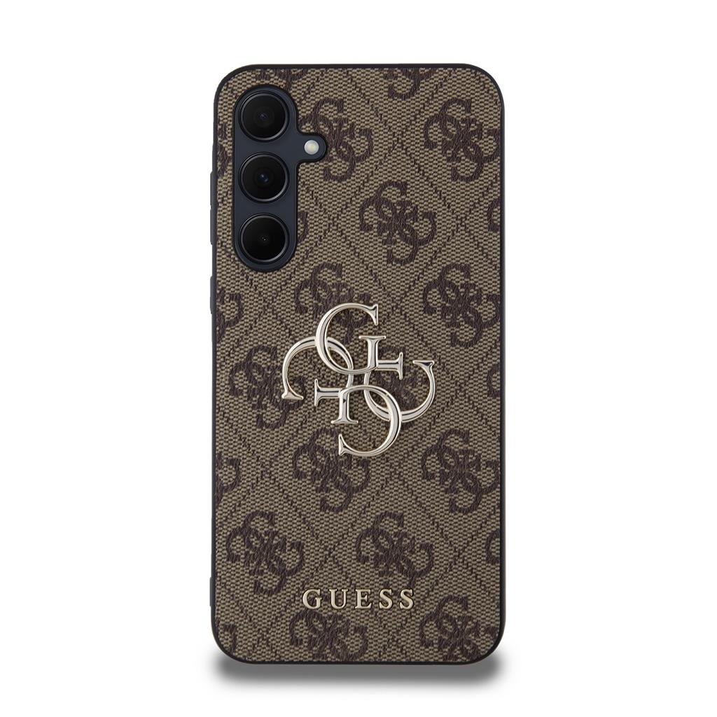 Guess PU 4G Metal Logo Samsung Galaxy A35 5G hátlap tok (Barna) - GUHCSA354GMGBR