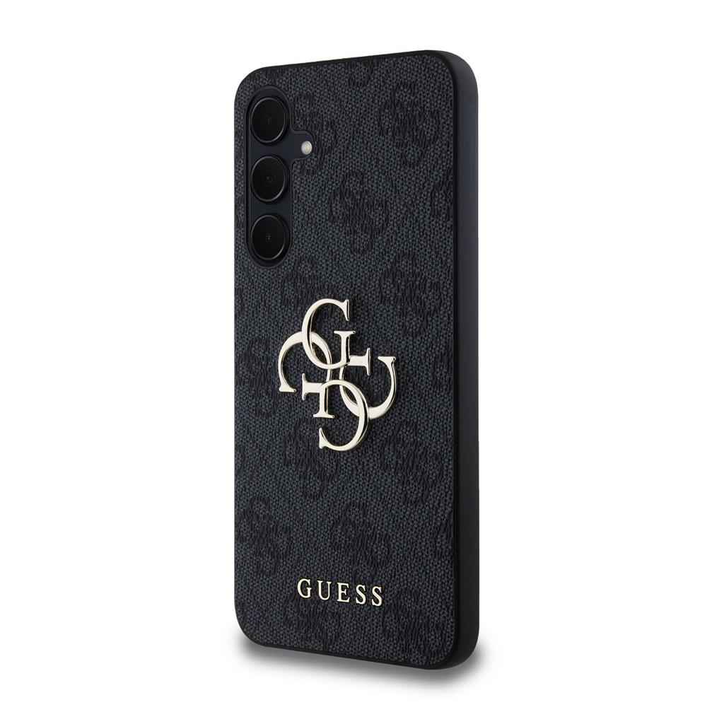 Guess PU 4G Metal Logo Samsung Galaxy A35 5G hátlap tok (Szürke) - GUHCSA354GMGGR