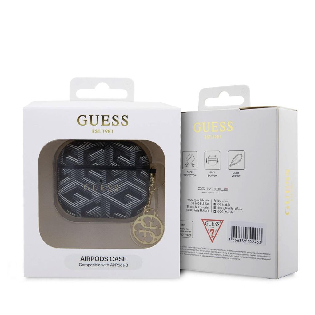 Guess PU G Cube Charm tok AirPods 3 (Fekete) - GUA3PGCE4CK