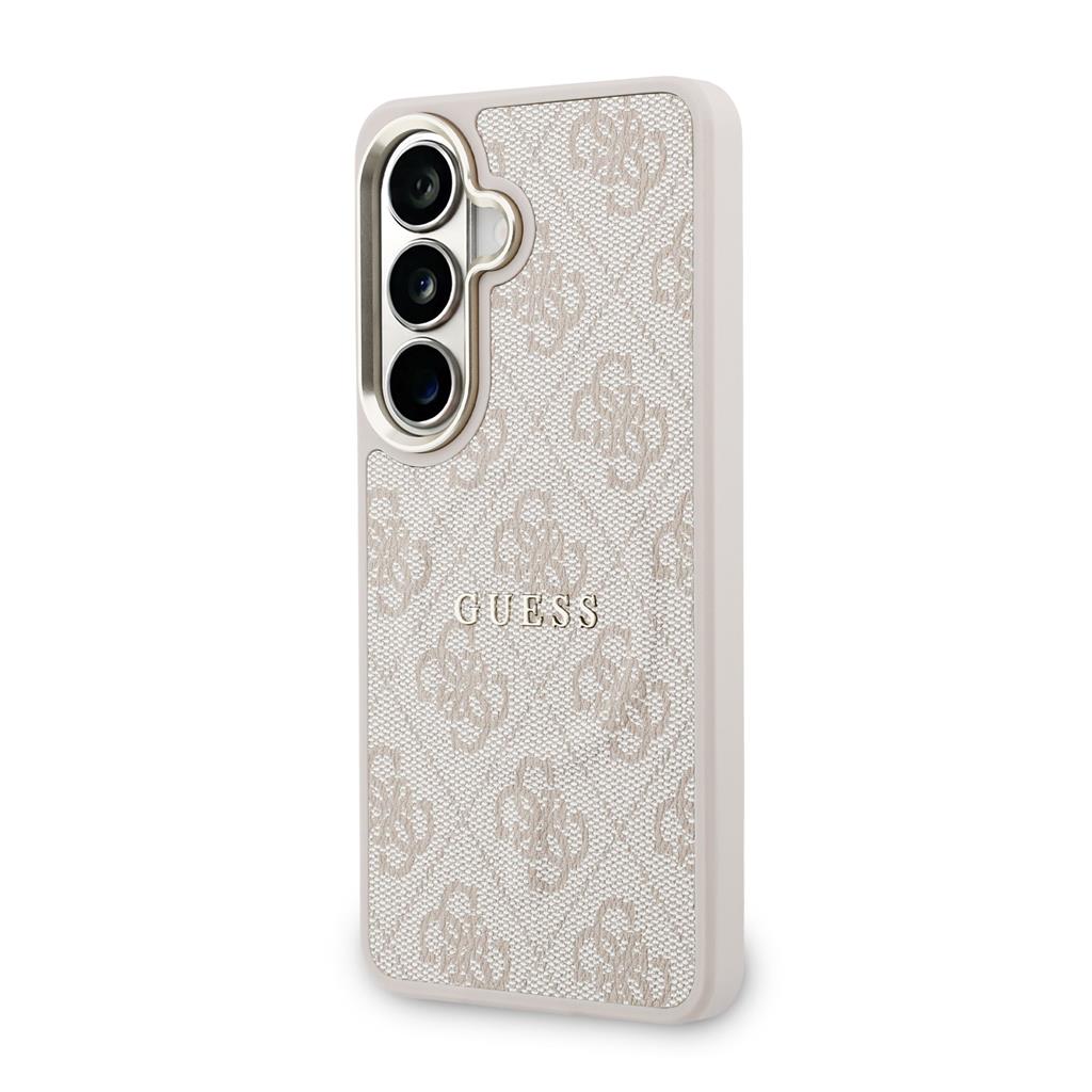 Guess PU Leather 4G Gold Frame Magnetic tok Samsung Galaxy S26+ (Rózsaszín) - GUHMS26MP4MSEGCP
