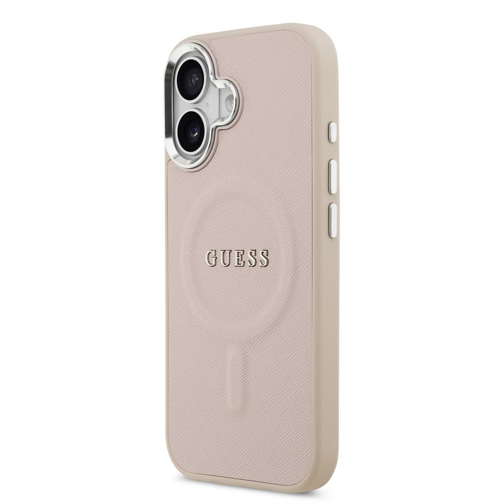 Guess PU Saffiano MagSafe iPhone 17 (Rózsaszín)