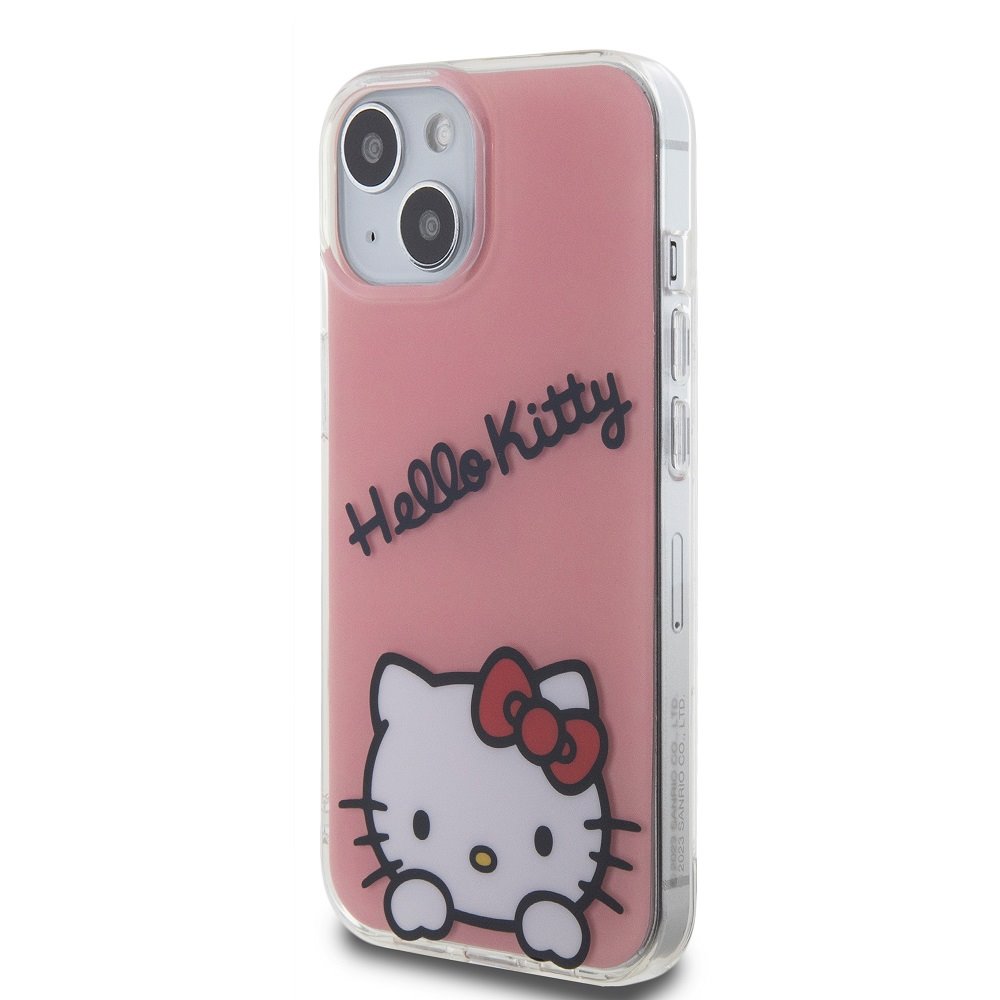 Hello Kitty IML Daydreaming Logo tok iPhone 15 (Rózsaszín) - HKHCP15SHKDSP