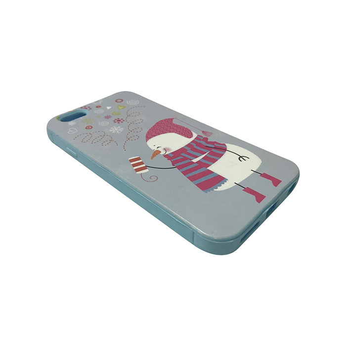 Huawei P10 Lite happy snowman hátlap tok, kék