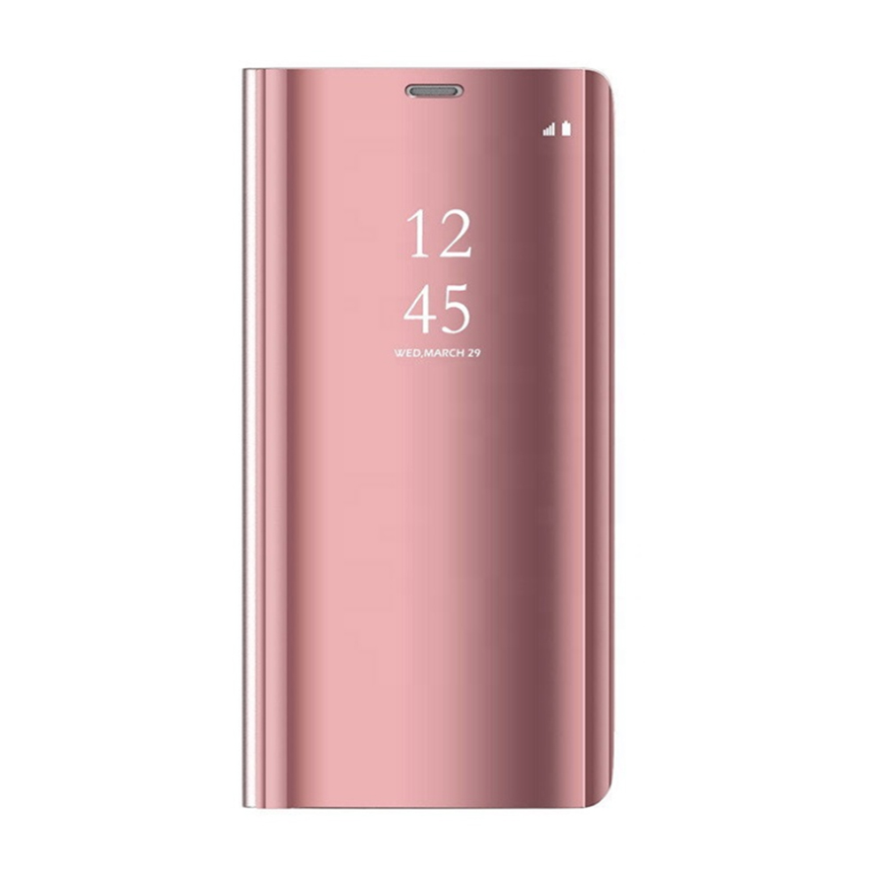 Huawei P30 Lite Clear view notesz tok (Pink)