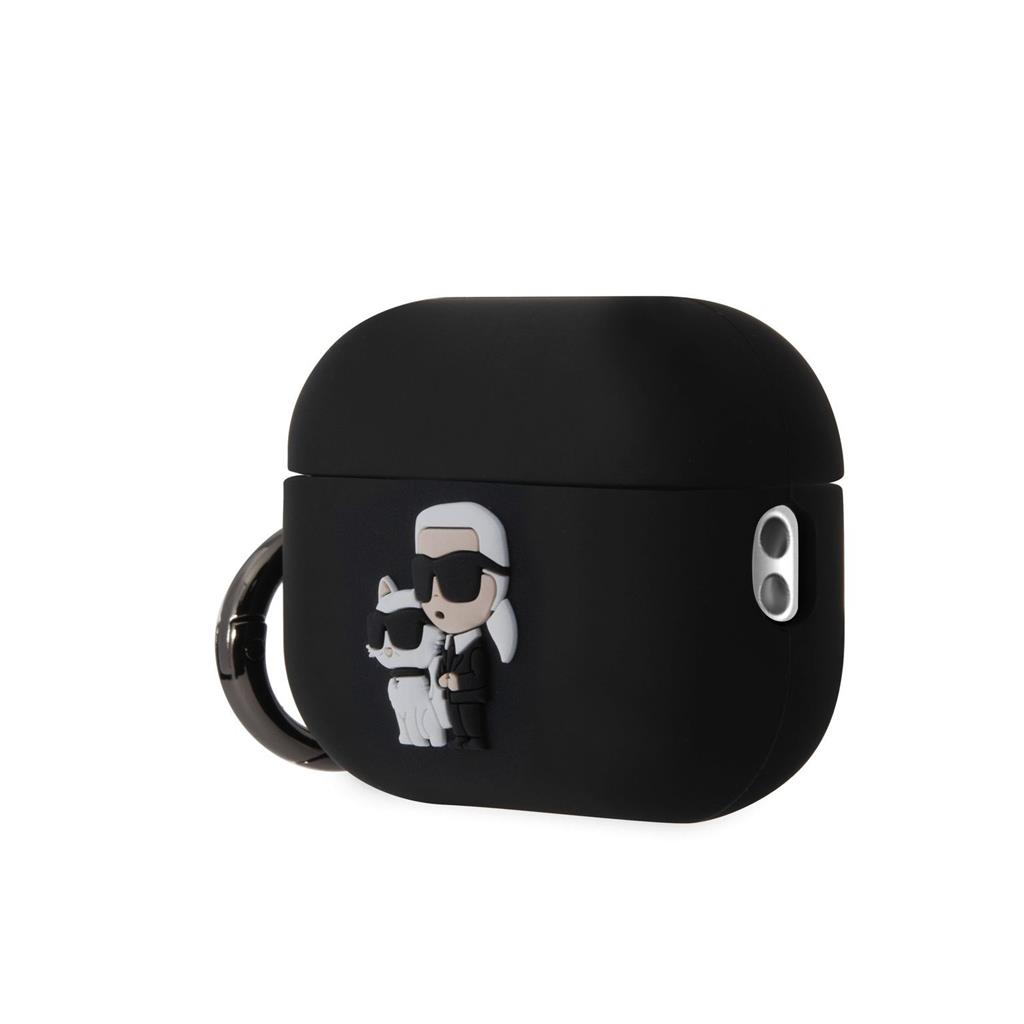 Karl Lagerfeld 3D Logo NFT Karl and Choupette Silicone tok AirPods Pro 2 (Fekete) - KLAP2RUNKC