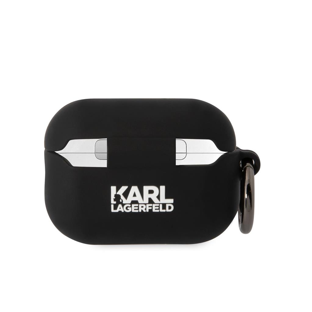 Karl Lagerfeld 3D Logo NFT Karl Head Silicone tok AirPods Pro 2 (Fekete) - KLAP2RUNIKK