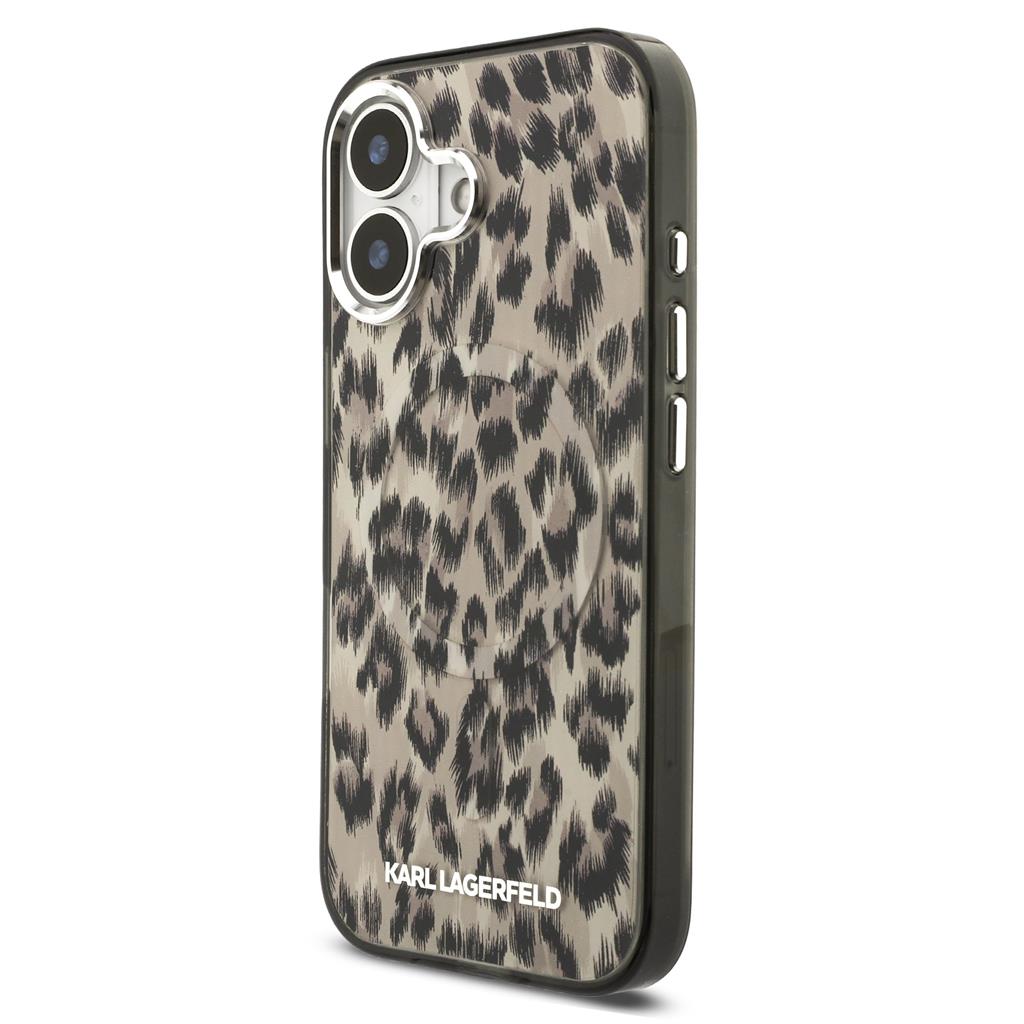 Karl Lagerfeld IML Leopard MagSafe tok iPhone 17 (Barna) - KLHMP17SHDLEOICW