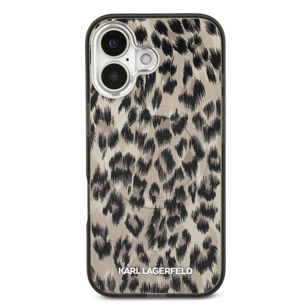 Karl Lagerfeld IML Leopard MagSafe tok iPhone 17 (Barna) - KLHMP17SHDLEOICW