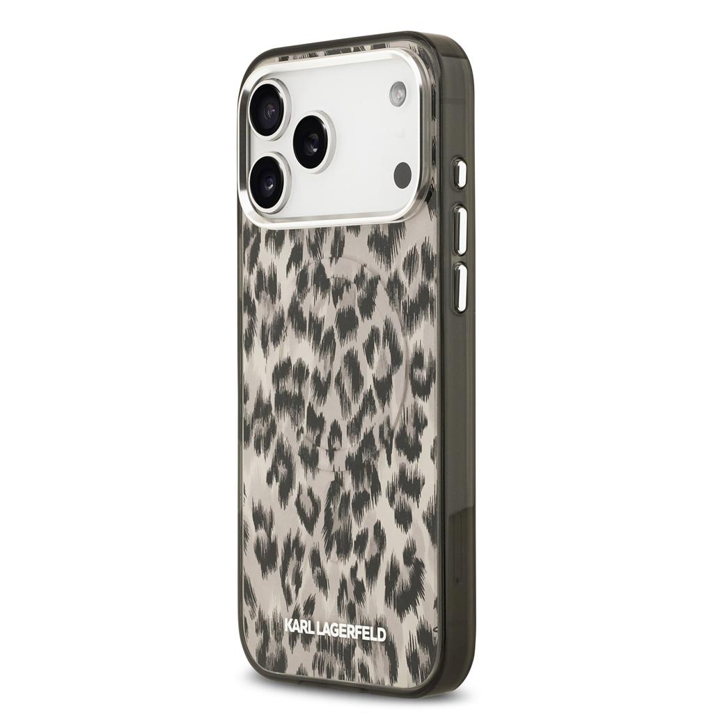 Karl Lagerfeld IML Leopard MagSafe tok iPhone 17 Pro Max (Barna) - KLHMP17XHDLEOICW