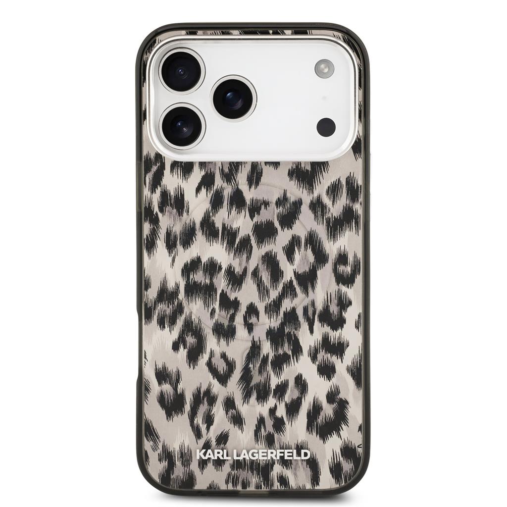 Karl Lagerfeld IML Leopard MagSafe tok iPhone 17 Pro Max (Barna) - KLHMP17XHDLEOICW