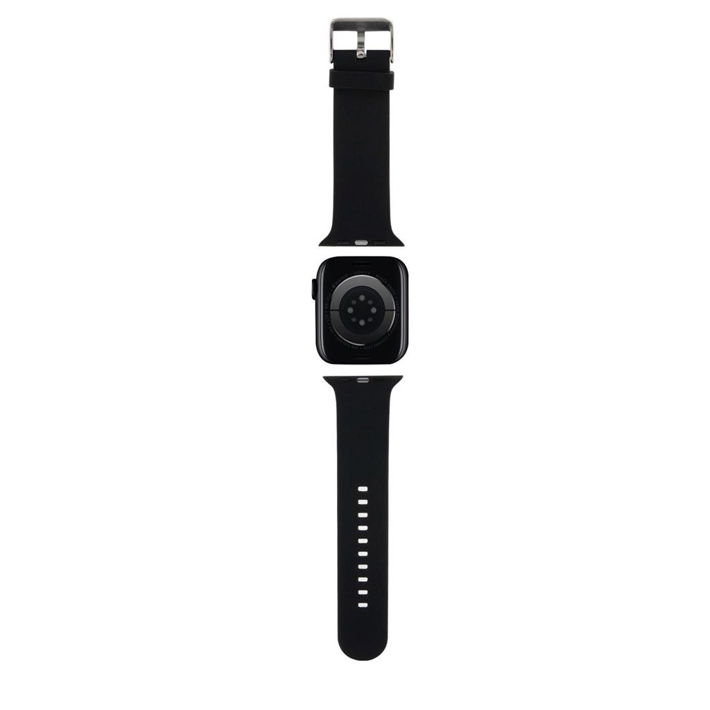 Karl Lagerfeld Karl and Choupette Head NFT Strap for Apple Watch 42/44/45/46/49 (Fekete)