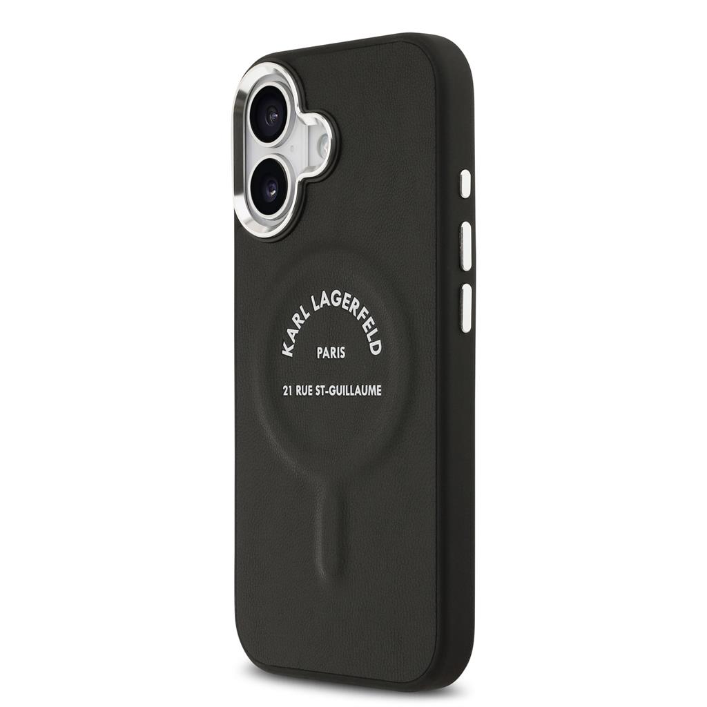 Karl Lagerfeld PU RSG Logo MagSafe tok iPhone 17 (Fekete) - KLHMP17SPSKRSGEK