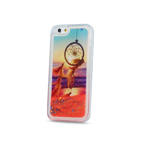 Liquid Glitter case Catcher Huawei P9 Lite, Piros
