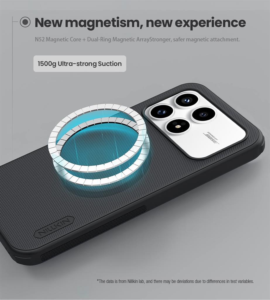 Nillkin Super Frosted PRO Magnetic tok Poco F8 Pro (Fekete)