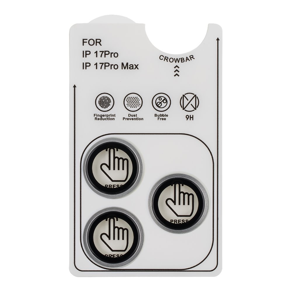 OBAL:ME kamera lencsevédő Apple iPhone 17 Pro / 17 Pro Max (Ezüst)