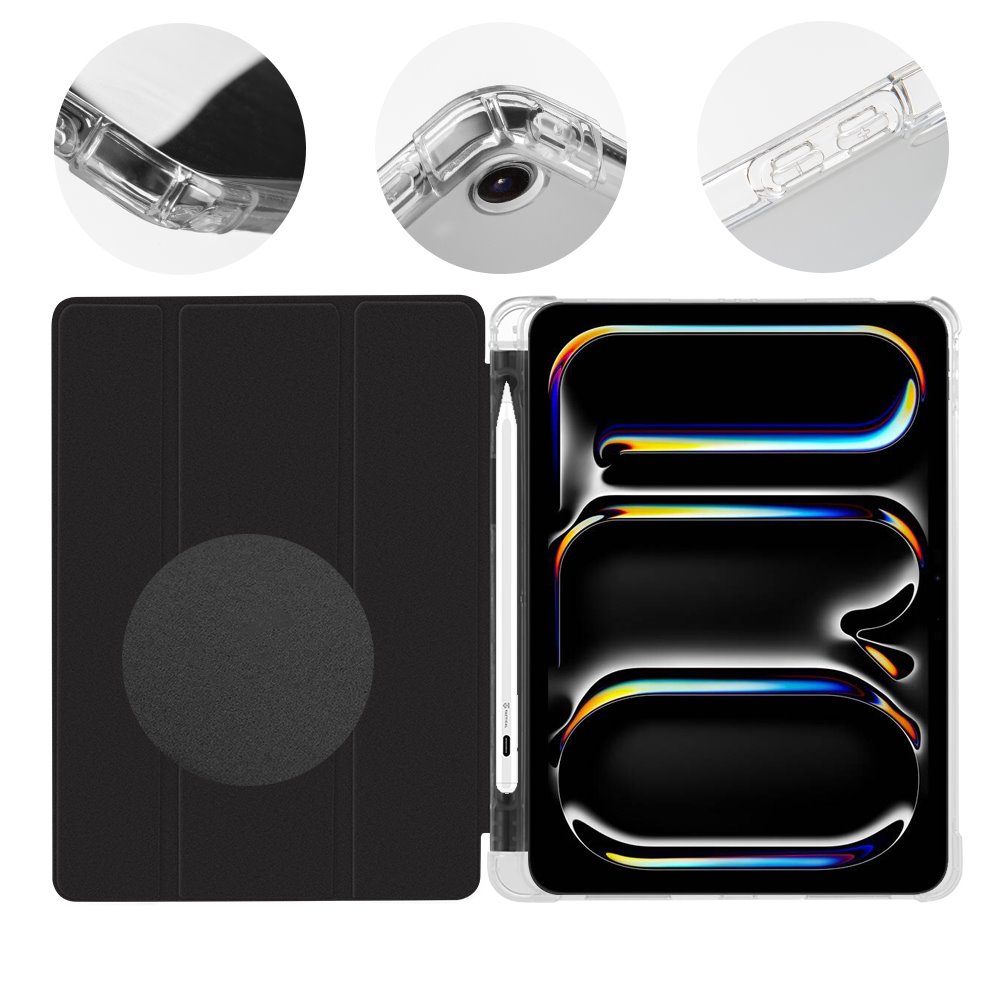 OBAL:ME MistyTab tok iPad Air 2020/2022/2024/2025 / iPad Pro 11 1/2/3/4 (Fekete)