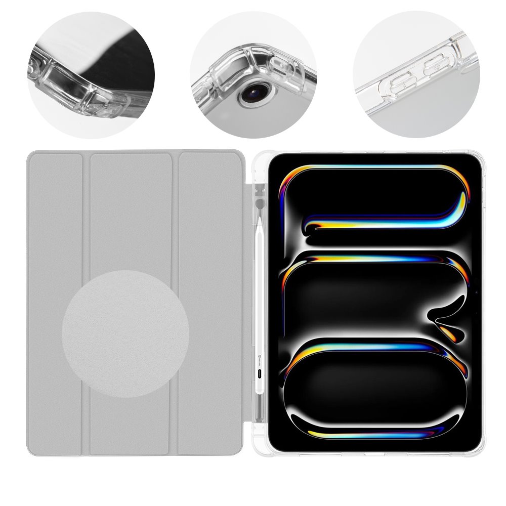 OBAL:ME MistyTab tok iPad Air 2020/2022/2024/2025 / iPad Pro 11 1/2/3/4 (Világosszürke)