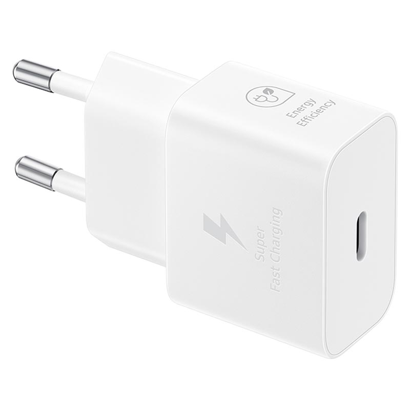 Samsung EP-T2510XBE hálózati USB-C gyorstöltő type-C kábellel (Fehér)