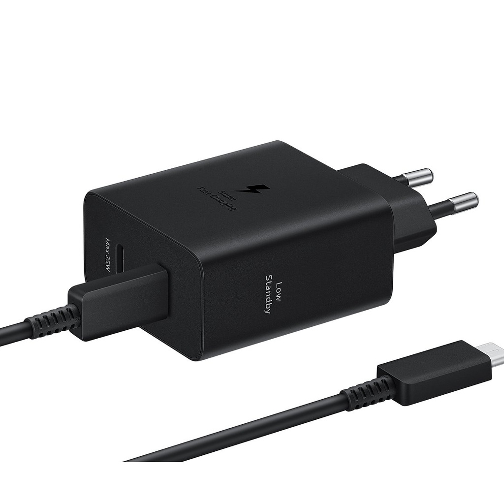 Samsung EP-T5020XBEGEU hálózati USB-C gyorstöltő (Fekete) front