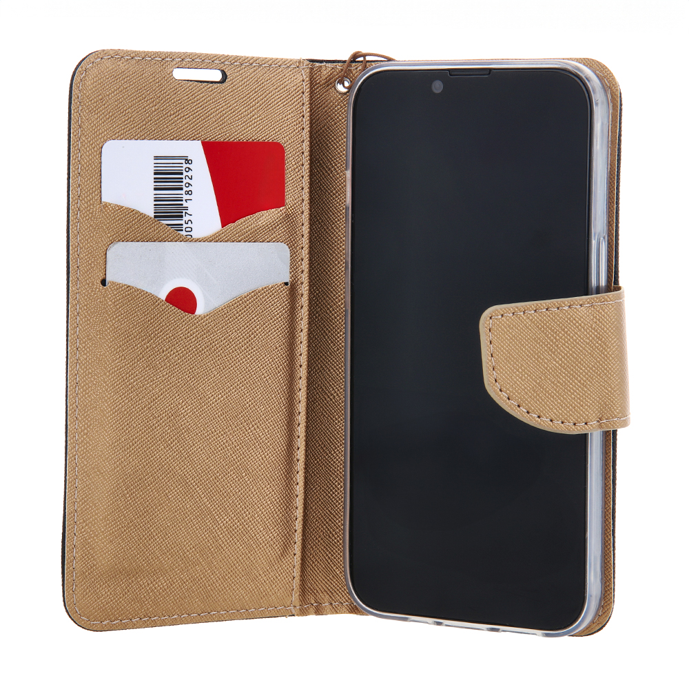 Samsung Galaxy A16 4G / Galaxy A16 4G / Galaxy A16 5G smart fancy mágneses notesz tok (Arany-Fekete)