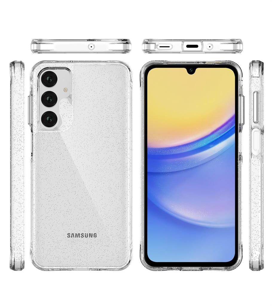 Samsung Galaxy A16 / Galaxy A36 5G TOKO Pure Glitter hátlap tok (Ezüst)
