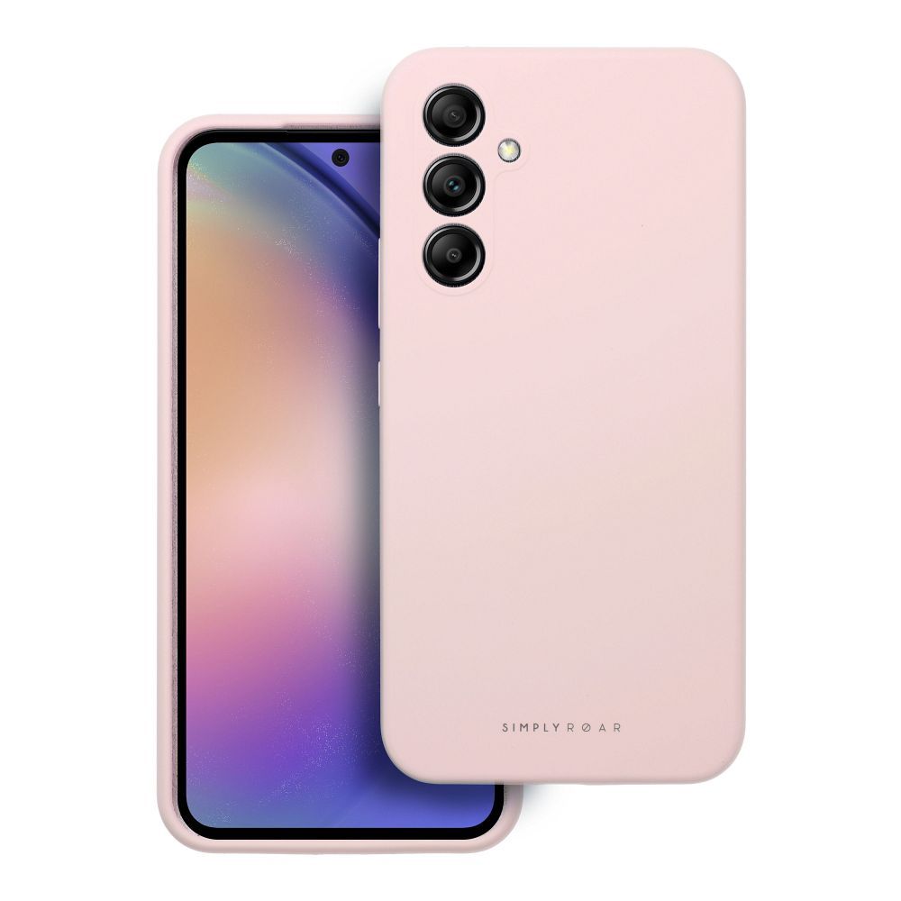 Samsung Galaxy A36 5G black white hátlap tok (Rózsaszín)