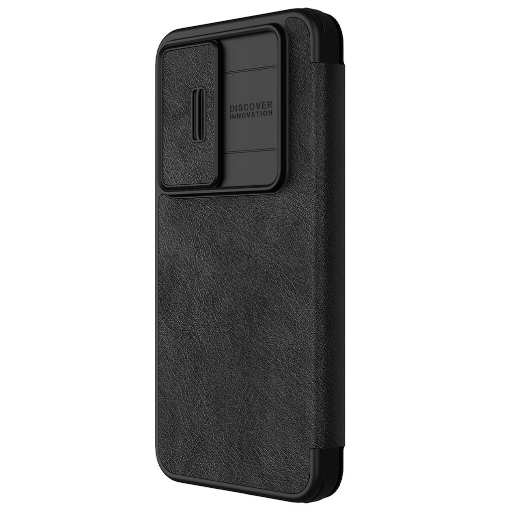 Samsung Galaxy S24 FE Nillkin Qin pro kameravédős notesz tok (Fekete)