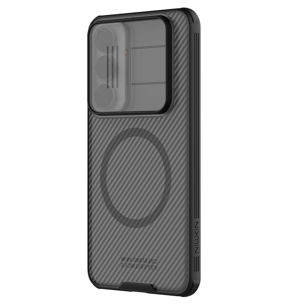 Samsung Galaxy S25FE Nillkin camshield armor hátlap tok (Fekete)