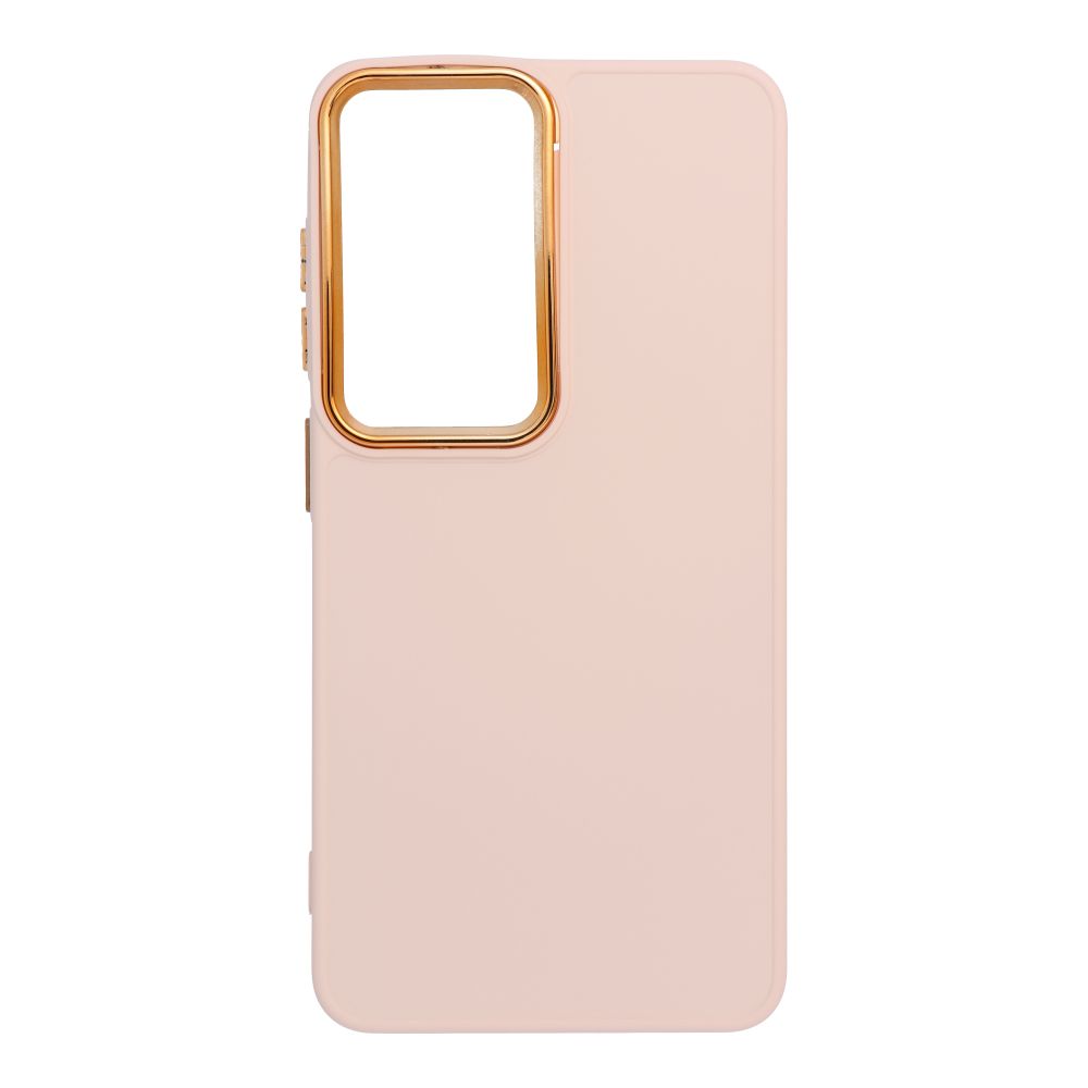 Samsung Galaxy S26 Frame szilikon hátlap tok (Rózsaszín)