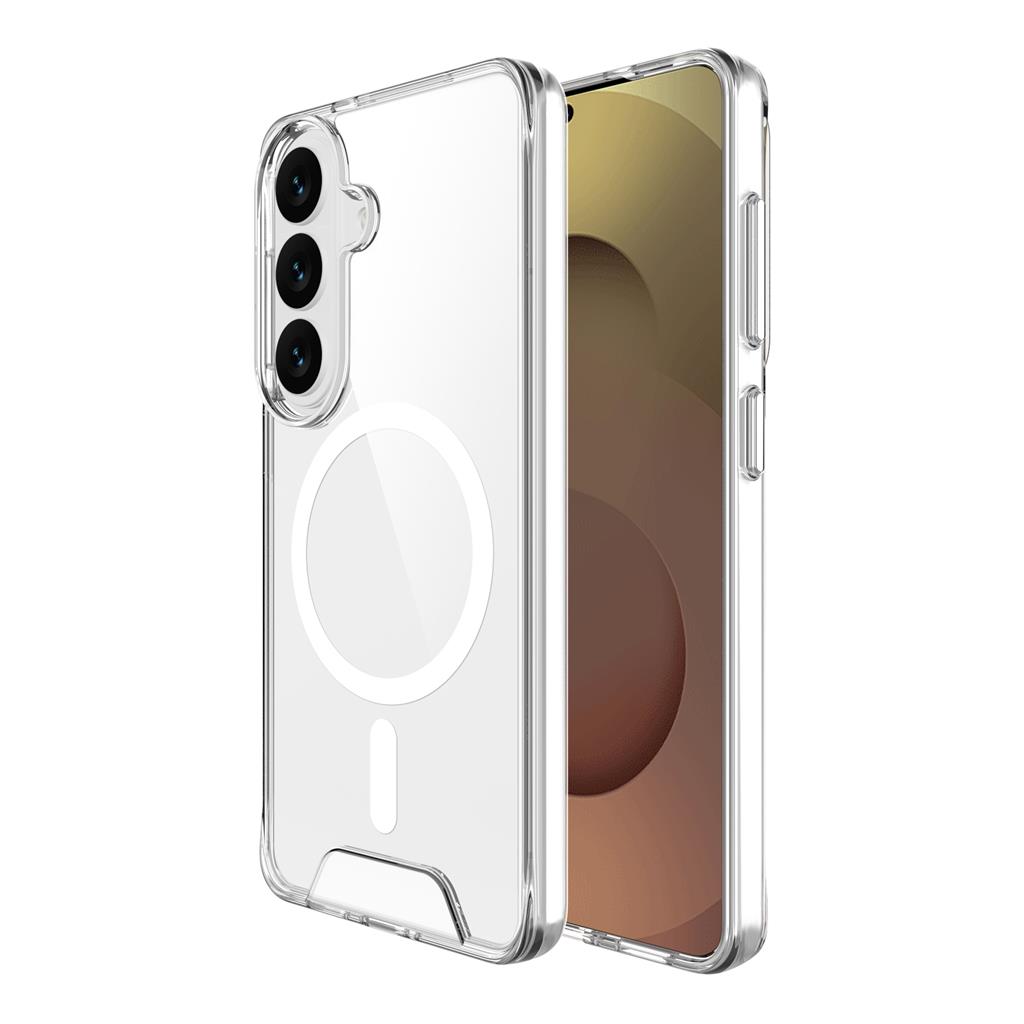 Samsung Galaxy S26 Plus Mag Ring forgatható Magsafe hátlap tok (Átlátszó)