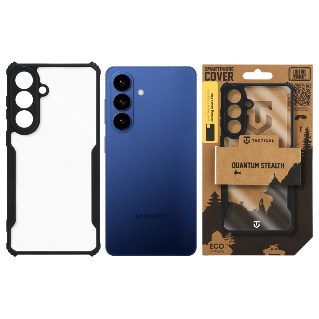 Samsung Galaxy S26 Plus Tactical Quantum Stealth tok (Fekete)