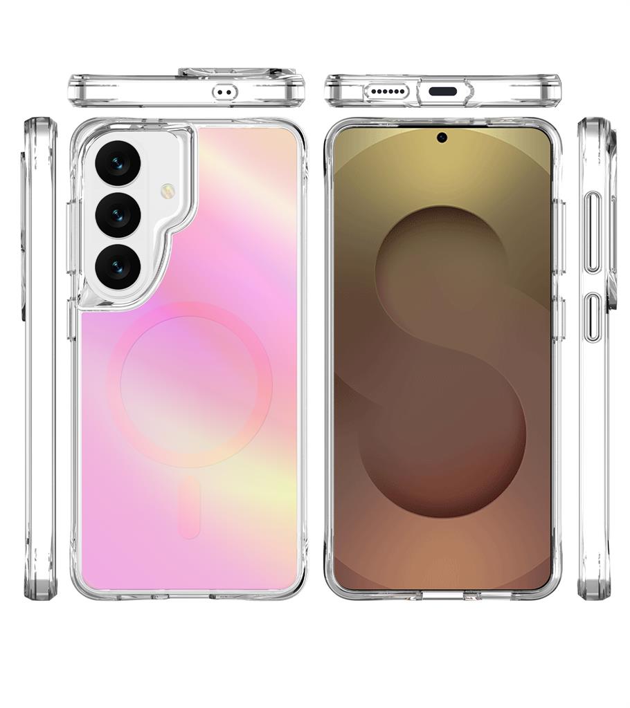 Samsung Galaxy S26 Plus TOKO Pure rainbow MagSafe hátlap tok (Rózsaszín)