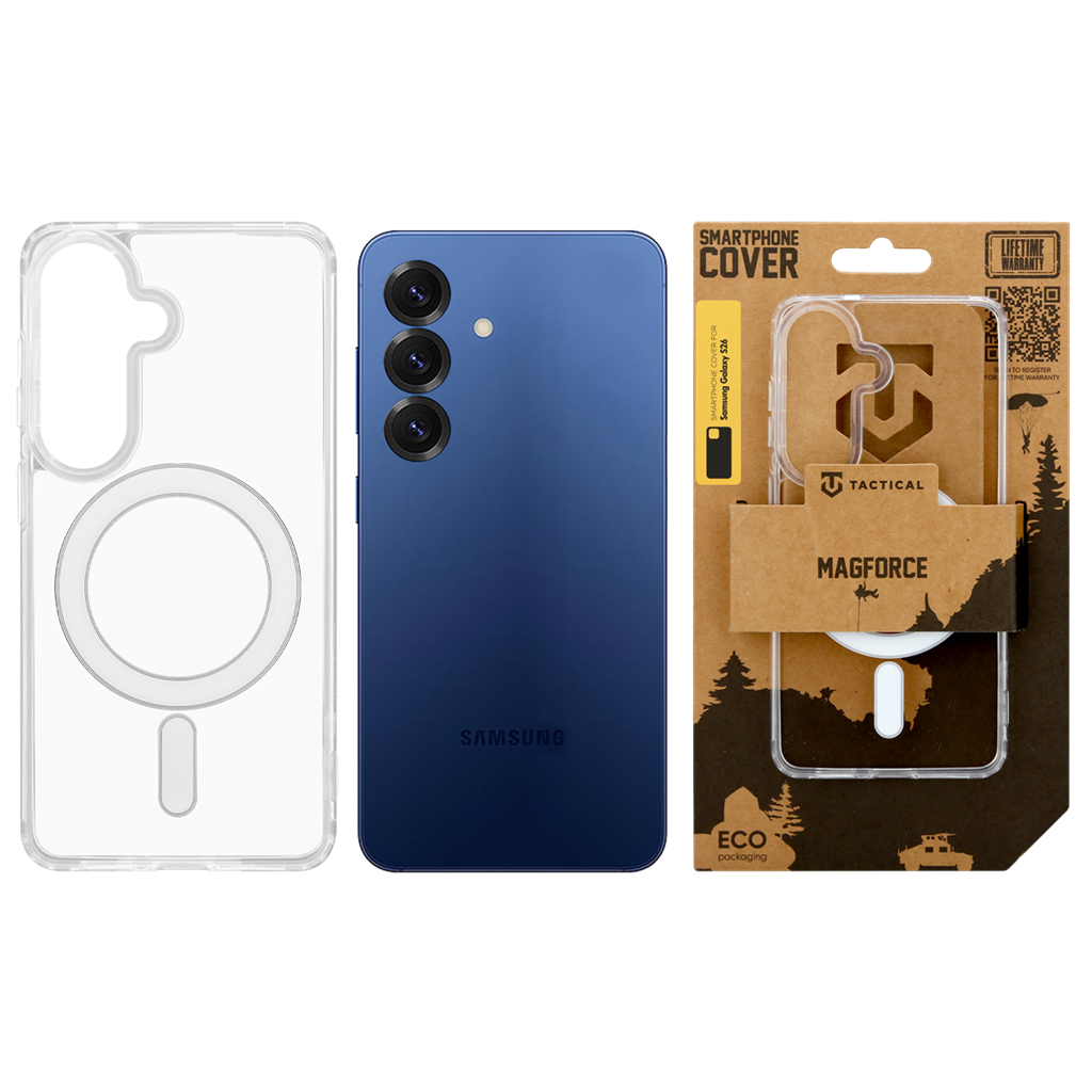 Samsung Galaxy S26 Tactical MagForce MagSafe hátlap tok (Átlátszó)