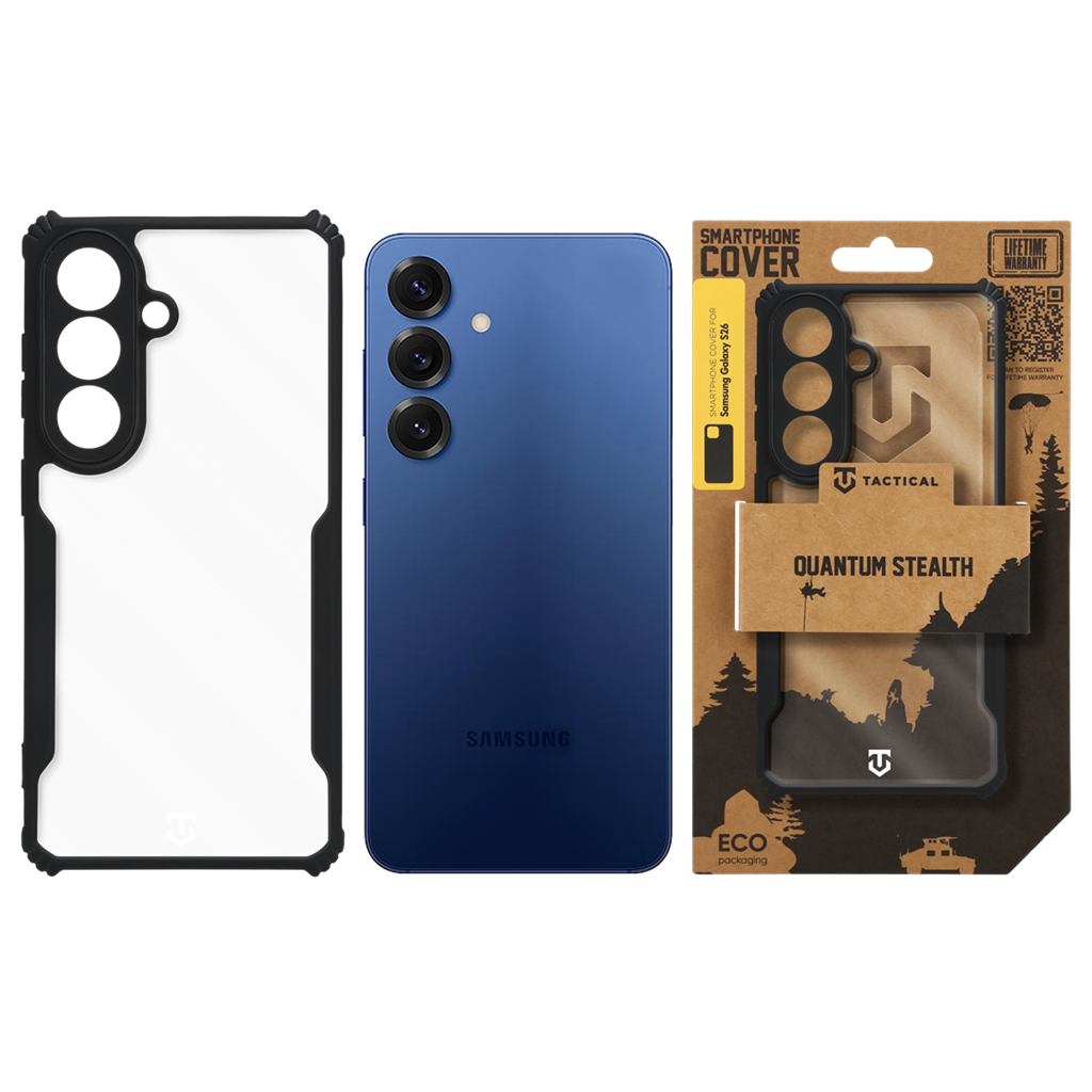 Samsung Galaxy S26 Tactical Quantum Stealth tok (Fekete)