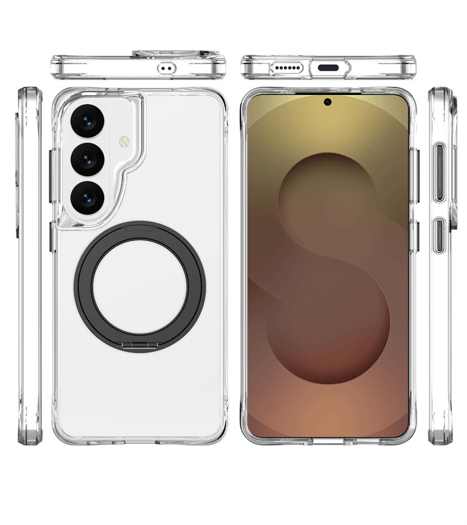 Samsung Galaxy S26 TOKO Pure MagSafe 360 ring hátlap tok (Fekete)