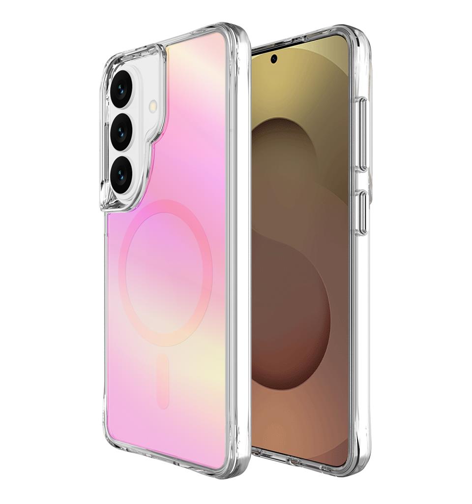 Samsung Galaxy S26 TOKO Pure rainbow MagSafe hátlap tok (Rózsaszín)