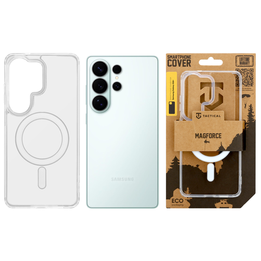 Samsung Galaxy S26 Ultra Tactical MagForce MagSafe hátlap tok (Átlátszó)